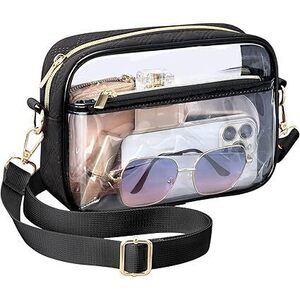 Clear Bag For Stadium Events - Clear Purses For Women Stadium Crossbody Approved